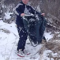 destroying North Face coat